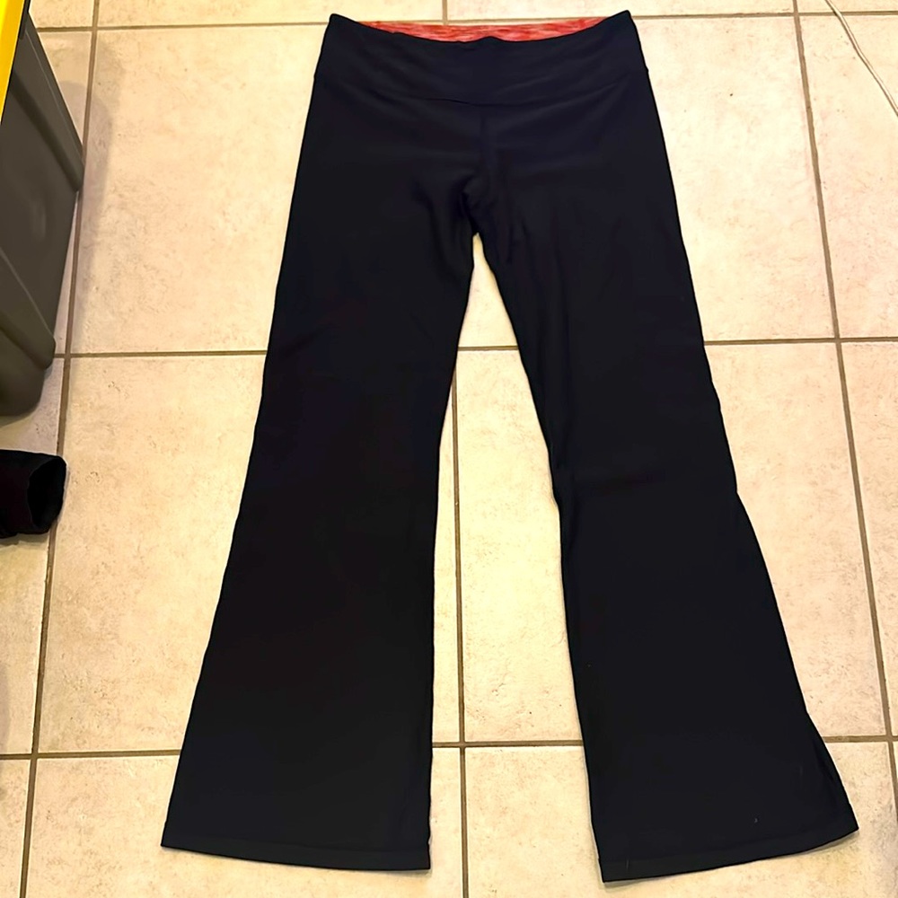 Lululemon Reversible Wide Leg Groove Leggings 10